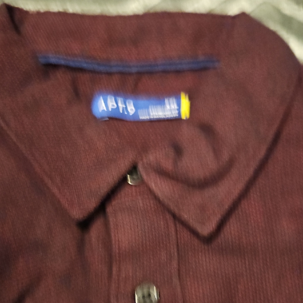 Apt. 9 Varsity Maroon Collared Shirt